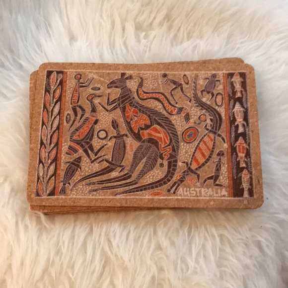 Dining Home Australian Art Placemats In Cork Small Kangaroo Poshmark